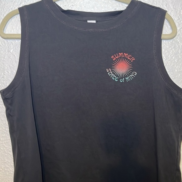 Old Navy black Summer State of Mind, tank top size medium - Picture 2 of 8